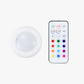 Remote Controlled 16-color RGBW Puck Lights